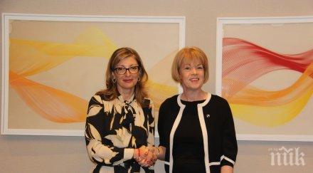 екатерина захариева обсъди сътрудничество брекзит британския министър европа америка