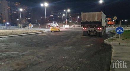 ударно преасфалтираха булеварда пловдивския панаир