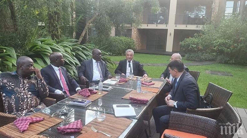 При посещението си в Уганда: Валери Симеонов осигури възможности за българския бизнес 