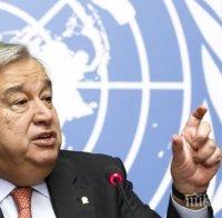 Генералният секретар на ООН призова правителствата на страните по света да се активизират в борбата с коронавируса