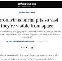 Страшен мор от коронавируса в Иран! Сателитни снимки разкриха нови масови гробове...