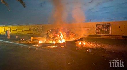 първи кадри ракетния удар американската база ирак видео