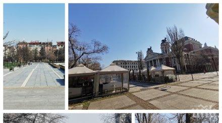 пик центърът софия пуст призрачен град шопингът сладките раздумки кафенетата оживения бул витоша замряха фоторепортаж