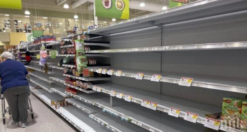Флорида осъмна с празни рафтове в хранителните магазини