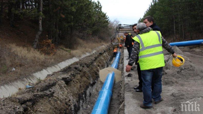 ДОБРА НОВИНА: Водопроводът от Мало Бучино до Перник е готов, пускат водата до няколко дни
