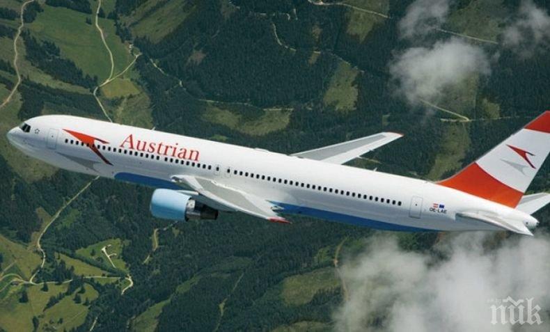 Австрийските авиолинии прекратяват всички полети от 18 март