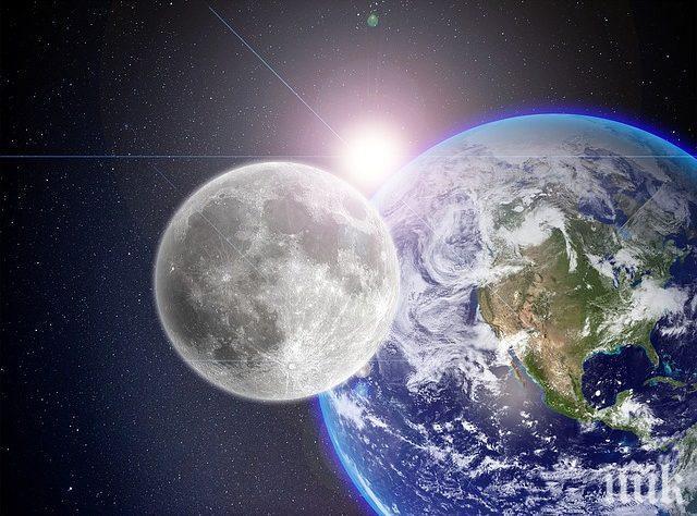 Луната и планетите правят утринно шоу