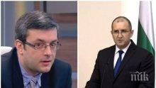 Тома Биков посече Радев след ветото: Скатава се! Шегуваше се с вируса и още не е свикал съвет за сигурност, а налага вето