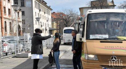автогарите пловдив опустяха мерят температурата малцината куражлии пътуват снимки