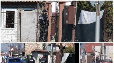 пик полицаи маски столичния квартал христо ботев униформените обикалят къщите гетото снимки видео