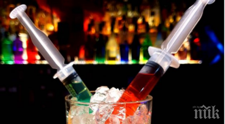 бар предлага коктейл коронавирус