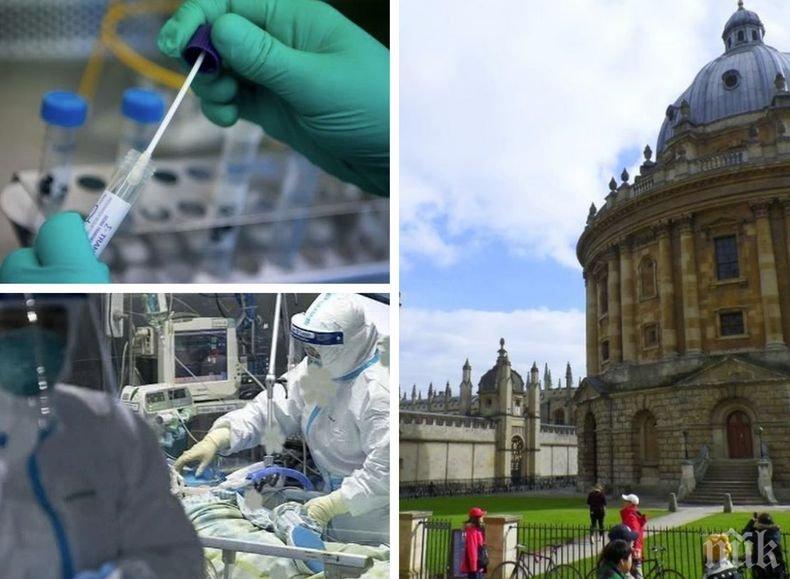 Светъл лъч: Учени от Оксфорд започват тестове върху лекарство за коронавируса