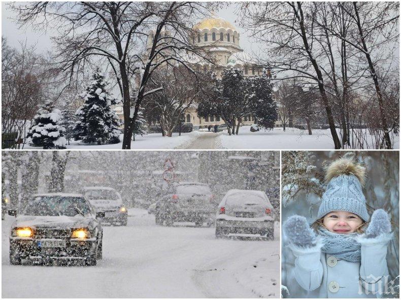 ЗИМАТА Е ТУК! Нахлува студен въздух, дъждът ще премине в сняг, Северна България с жълт код за силен вятър (КАРТИ)