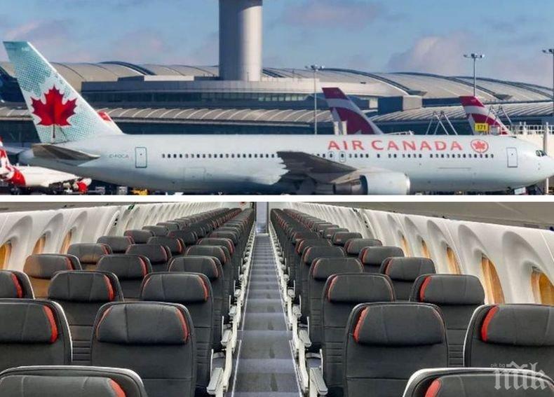 На улицата заради коронавируса: Най-голямата авиокомпания в Канада съкращава над 15 000 свои сътрудници