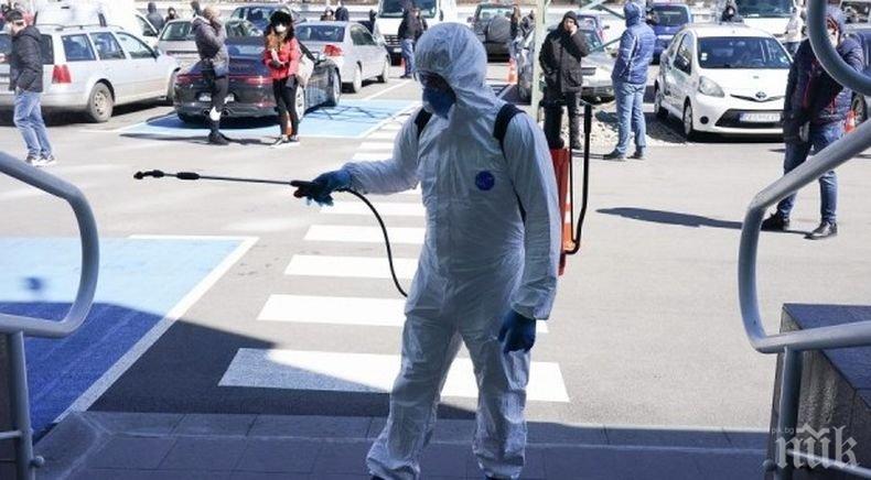 Дезинфекция за цял квартал във Враца заради коронавируса