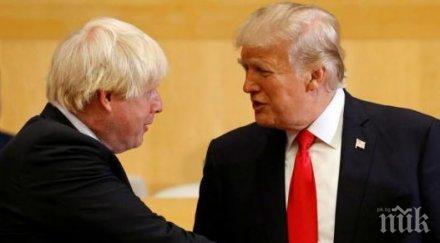 доналд тръмп американците молят бързото оздравяване борис джонсън