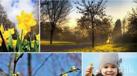 слънцето отново радва температурите продължават повишават времето хубаво карта