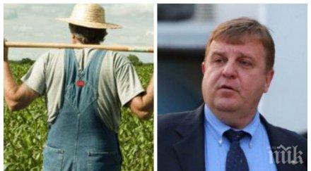 каракачанов внесе министерски съвет мерки подкрепа земеделците