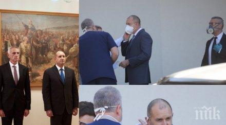 бомба пик радев кохортата изхабиха дузина костюми защита медици пирогов имало идея охраната президента първа тества новата лаборатория болницата