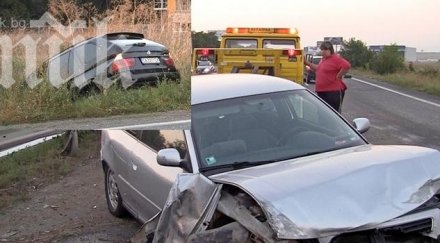 зверска катастрофа тотално блокира изхода бургас софия обновенаснимки