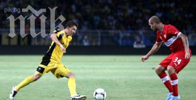 Щутгарт-Ботев: 0:0 на полувремето, канарчетата с куп пропуски