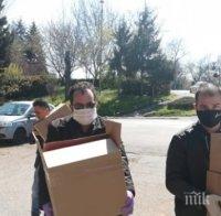 НФСБ дари маски и шлемове за медици на първата линия