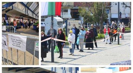 алармите пик бързата реакция властите вижте какъв ред въведе полицията пазарите софия униформените дебнат липса маски фото репортаж