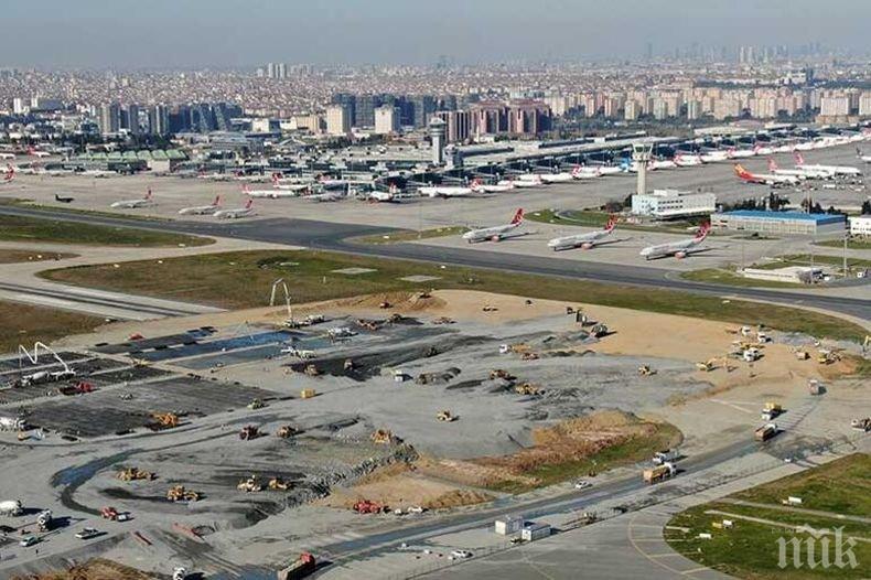 Денонощно строят новата болница за пациенти с COVID-19 до летище Ататюрк 