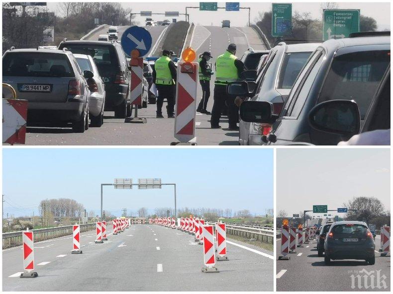 ИЗВЪНРЕДНО В ПИК TV! Тарикатлъците продължават и днес - над 1000 коли върнати от КПП-то на магистрала Тракия (СНИМКИ/ОБНОВЕНА)