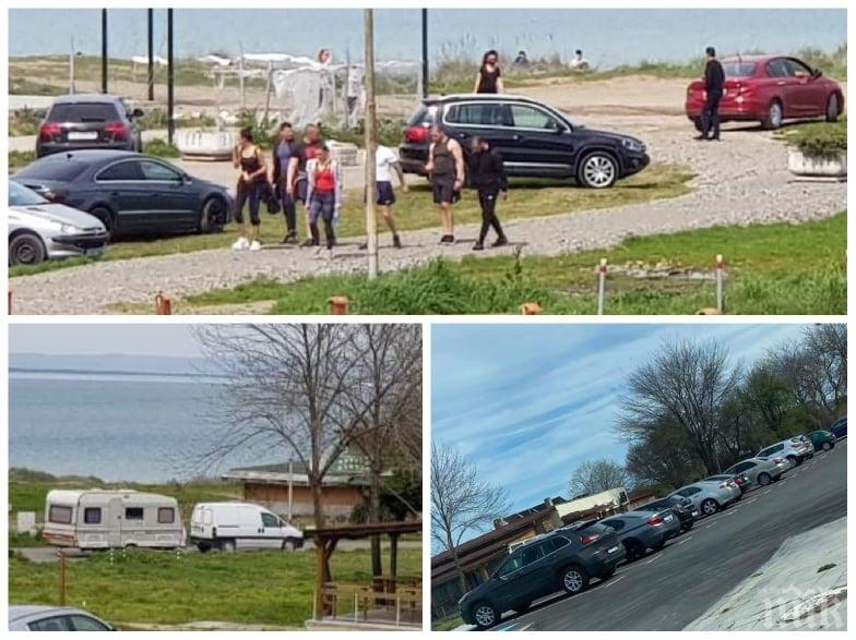 РАЗПЕТИ ПЕТЪК: Ето ги купонджиите със софийски коли в Крайморие (СНИМКИ)