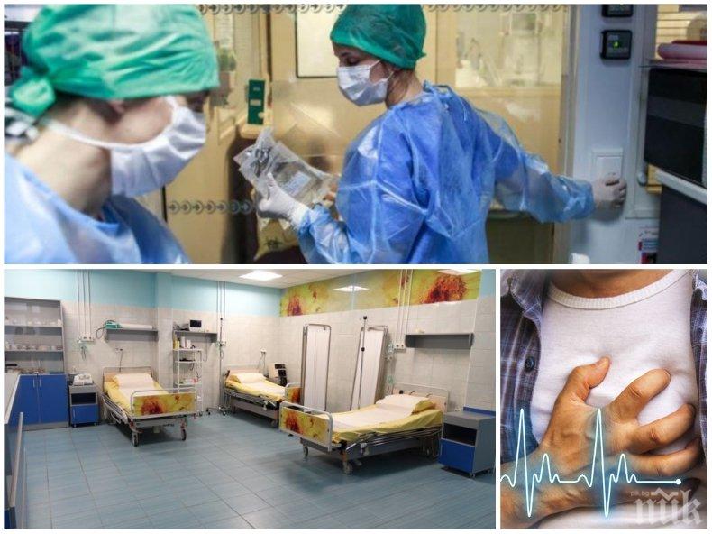 СЯНКАТА НА КОРОНАВИРУСА: Изплашени болни в Русе умират от инфаркт и инсулт