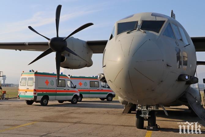 Военен „Спартан“ транспортира по спешност дете от Варна във ВМА