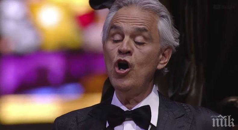 Великденският концерт на Андреа Бочели в празната миланска катедрала счупи няколко рекорда (ВИДЕО)