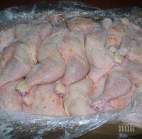 В БУРГАС: Чакат санкция от БАБХ за 35 тона пилешки бутчета със салмонела от Полша