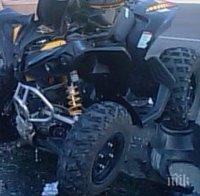10-годишен хлапак подкара АТВ и се разби в стена