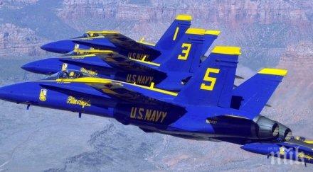 доналд тръмп обеща американците авиошоу чест борците коронавируса