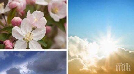 капризно време понеделник идва слънце дъжд гръмотевици