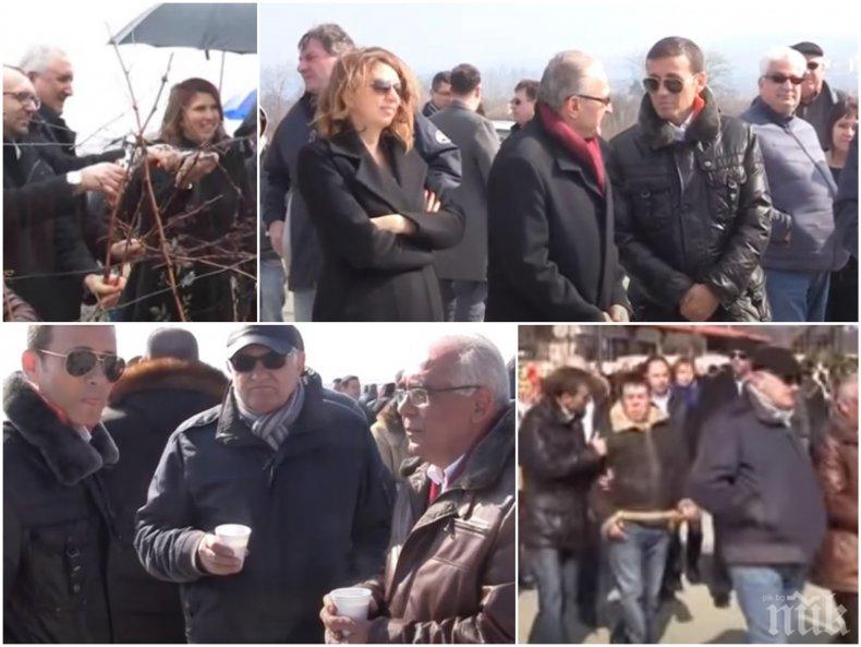 САМО В ПИК: Вижте как майката на убиеца на Милен Цветков празнува с Миню Стайков, депутата от БСП Петър Кънев и червения спонсор Бенчо Бенчев (ВИДЕО/СНИМКИ)