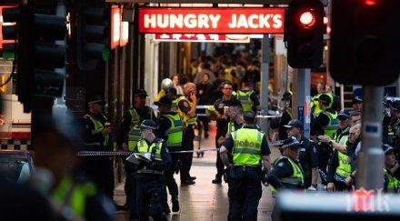 полицията застреля касапин масово клане австралийски мол