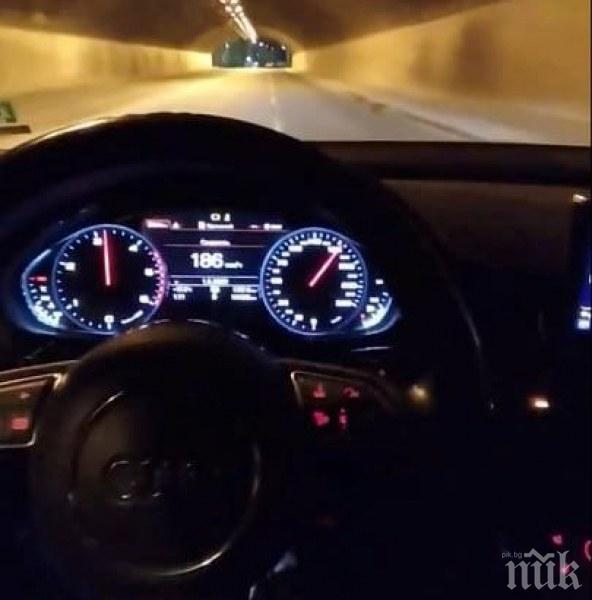 Джигит се хвали със 190 км в центъра на Пловдив (ВИДЕО)