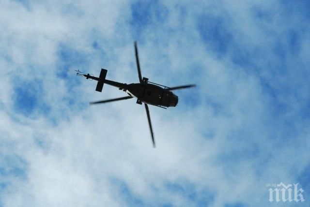 ИЗВЪНРЕДНО: Полицейски хеликоптер се разби на летището в Скопие