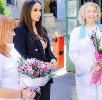Мария Илиева с дарение за АГ болницата, в която роди
