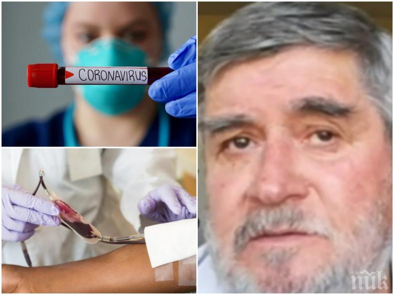 В БИТКАТА СРЕЩУ COVID-19: Проф. Милчо Минчев със супер новини - лечението с кръвна плазма може да се прилага масово, близо сме до ваксина