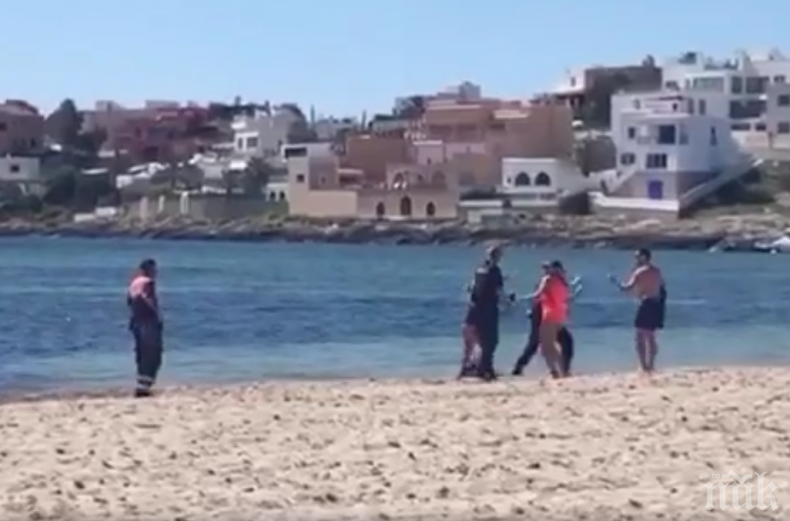 Плажуващ, нарушил карантината, опита да удави полицай в морето (ВИДЕО)