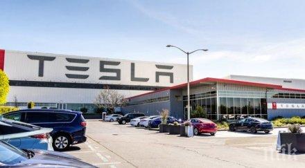 заводът тесла калифорния подновява работа