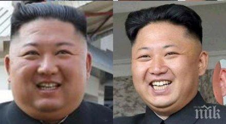 конспирация истинският ким чен лидерът северна корея възрастен дебел различни зъби уши снимки видео