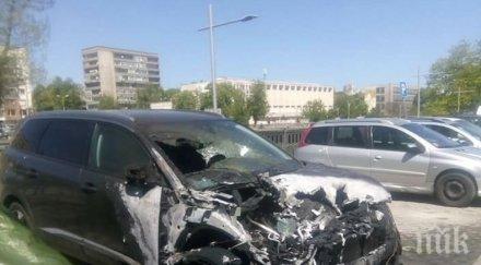 един случай нощен пожар автомобил габрово