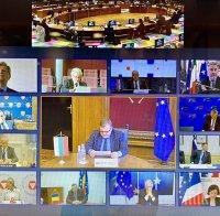 Вицепремиерът Каракачанов участва във видеоконференция с колегите си от страните-членки на ЕС
