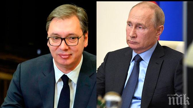 Вучич и Путин се чуха по телефона за коронавируса и други важни теми