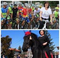 Корнелия Нинова смени коня с колело